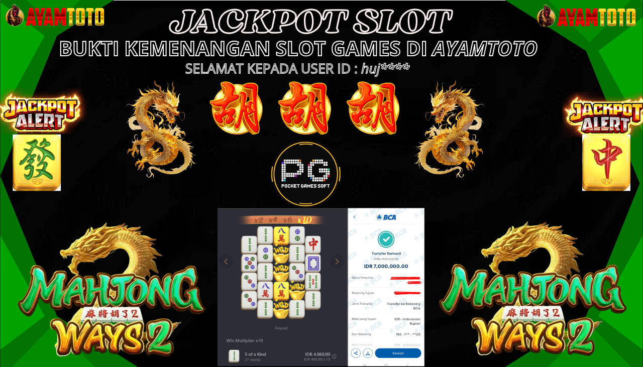BUKTI JACKPOT PLAYER AYAMTOTO