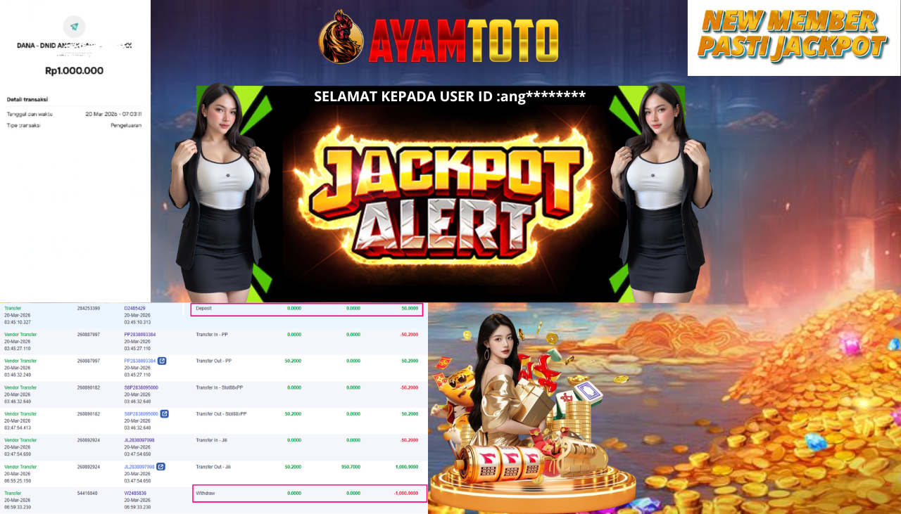BUKTI JACKPOT PLAYER AYAMTOTO